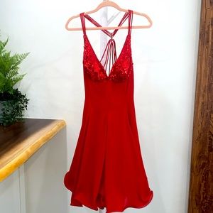 Karen Okada for David Howard. Vintage NWOT Red party latin dress
